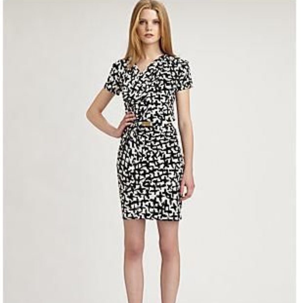 Diane Von Furstenberg Criss Cross Silk Dress
